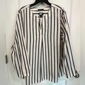 Lands End No Iron 2x Blouse NWOT